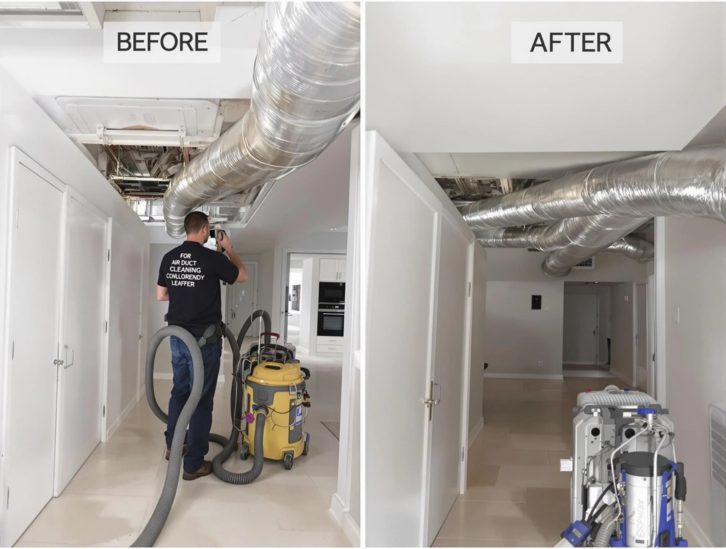 Riverdale Air Duct Cleaning professional performing thorough air duct cleaning in Riverdale