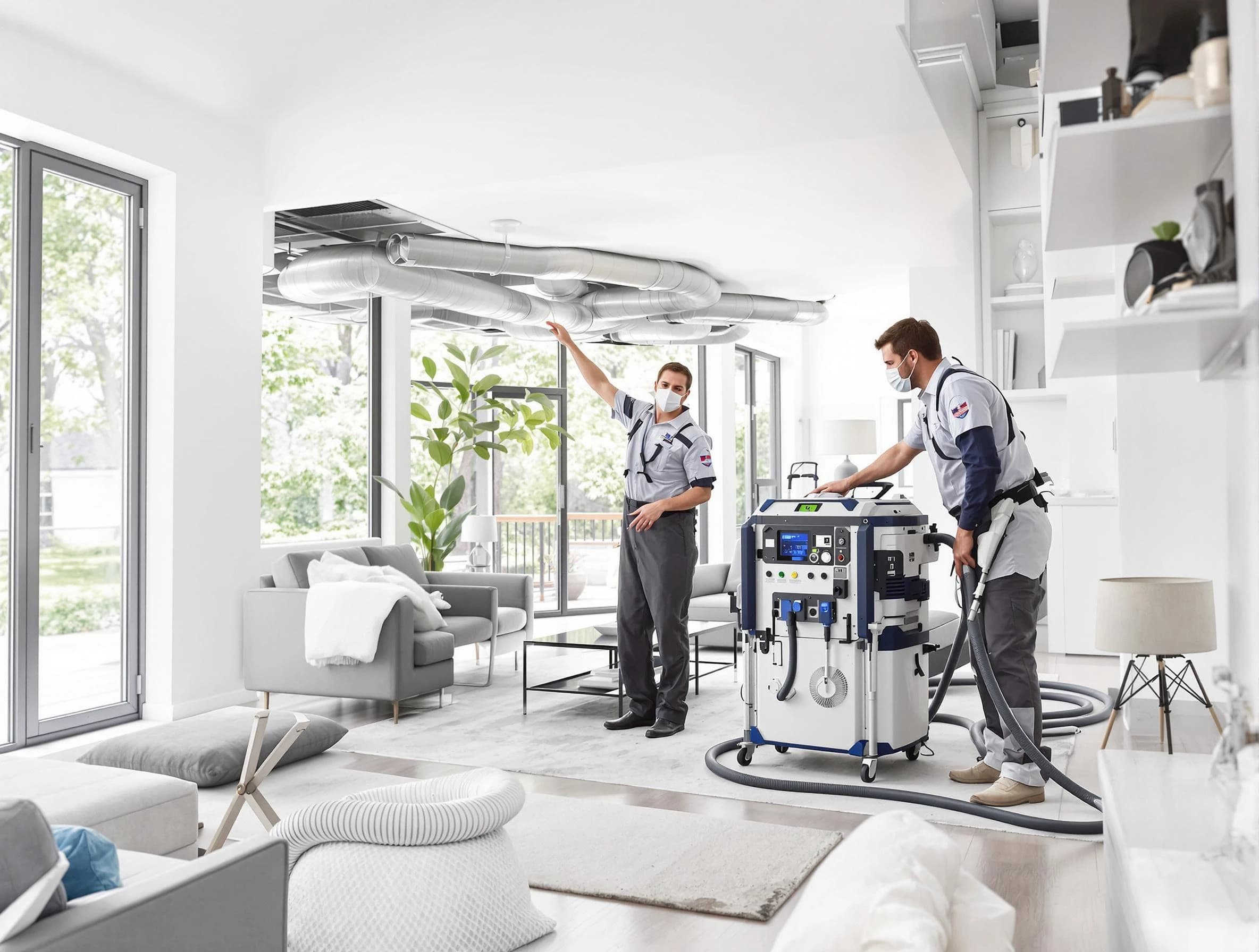 Riverdale Air Duct Cleaning professional conducting pure air duct cleaning with state-of-the-art equipment in Riverdale