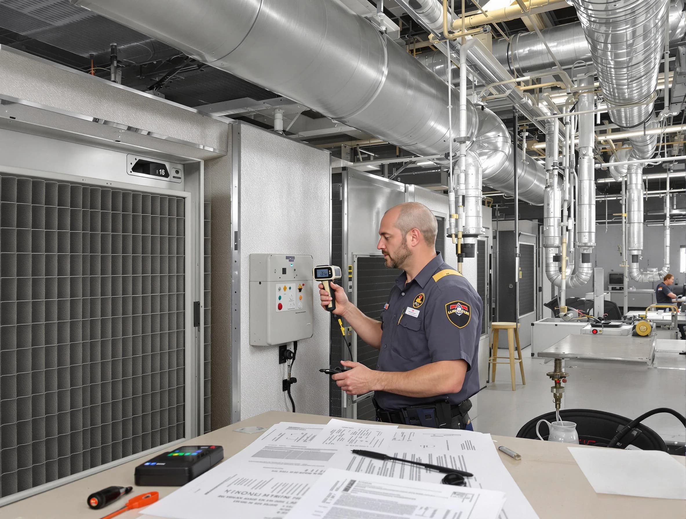 Professional filter system inspection by Riverdale Air Duct Cleaning in Riverdale