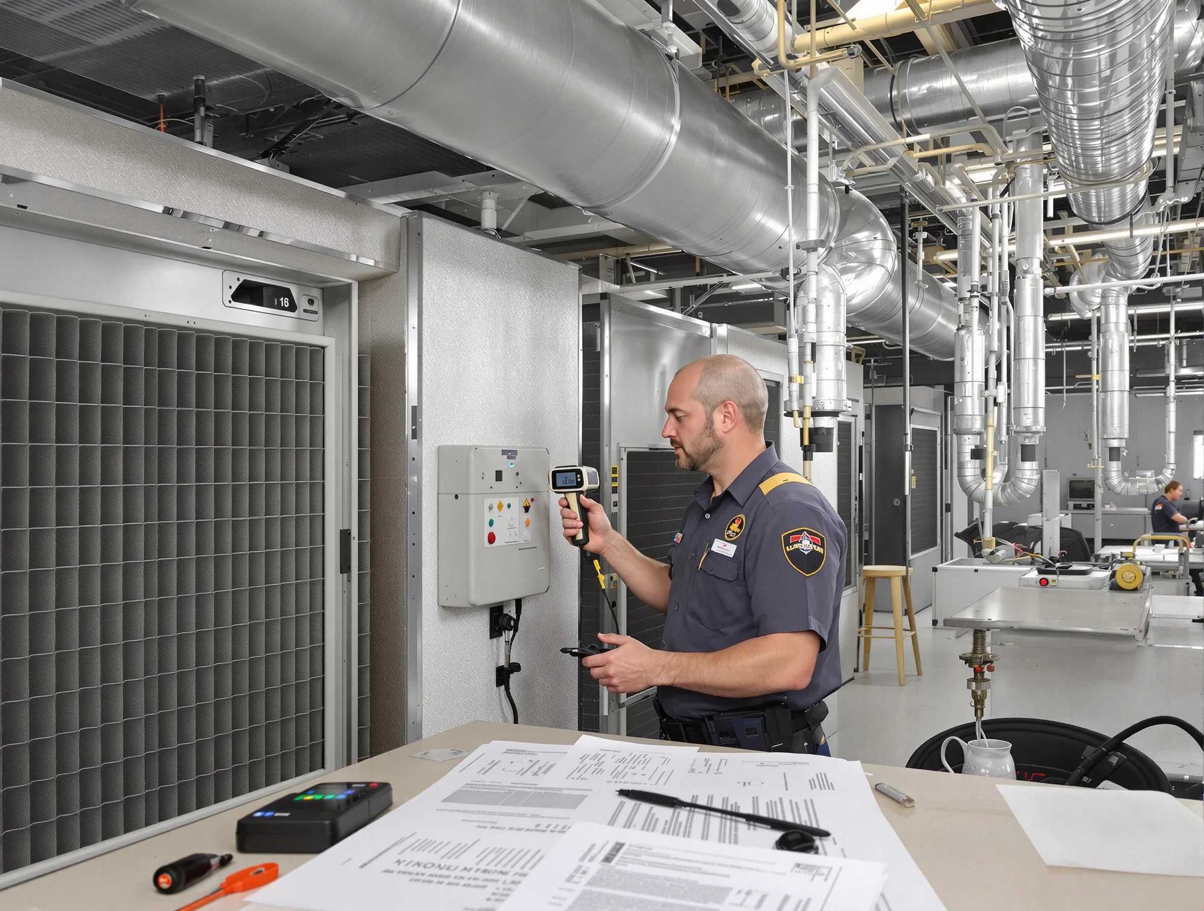 Professional filter system inspection by Riverdale Air Duct Cleaning in Riverdale